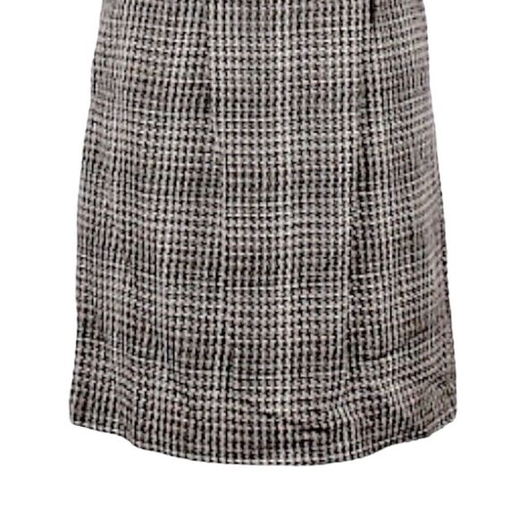 🌺 Max & Cleo Houndstooth Cap Sleeve Wool Blend Sheath Dress Size 4 - Picture 5 of 10